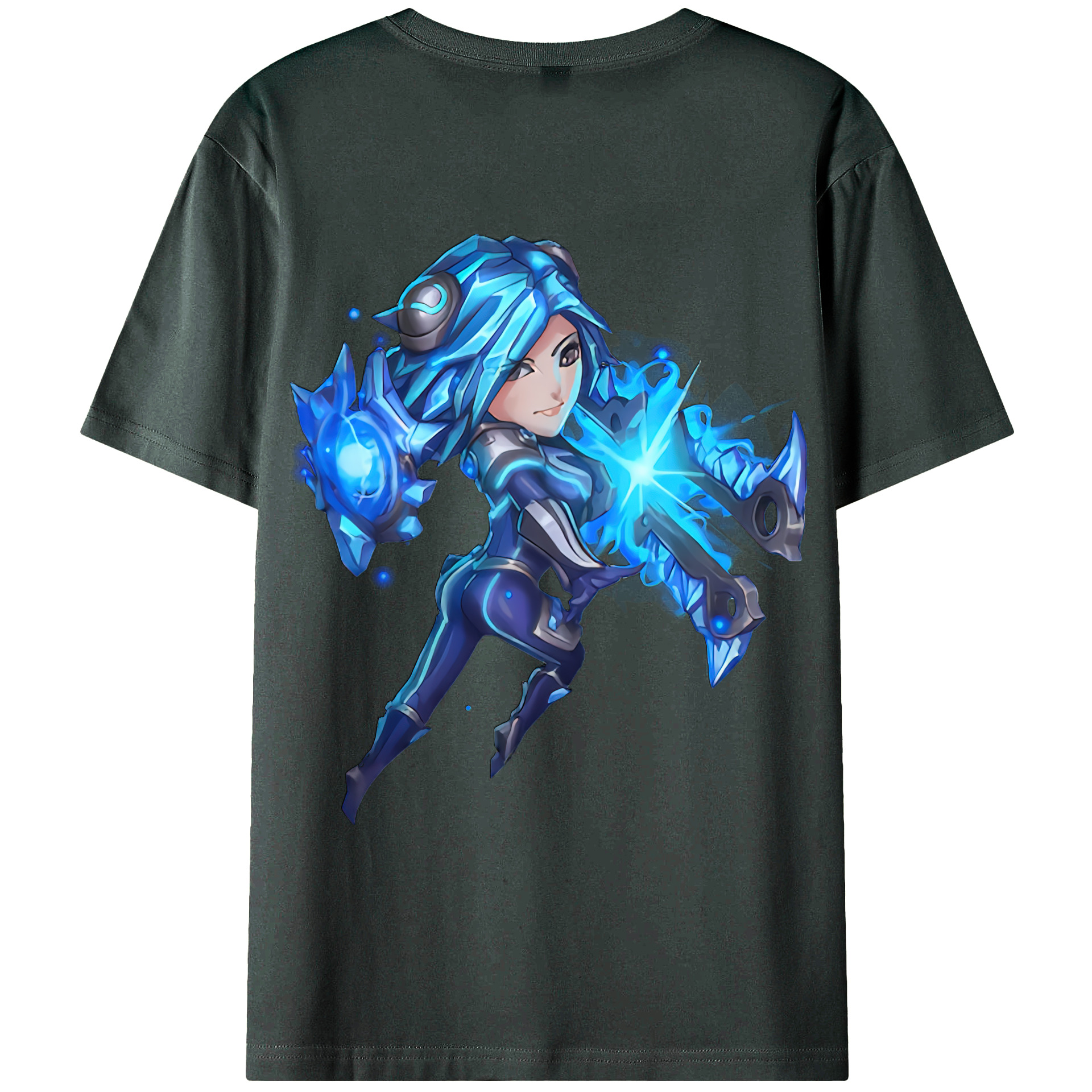 （画像用） リーグ・オブ・レジェンド League of Legends LOL 綿100％ メンズ半袖Tシャツ（バックプリント） 通気性